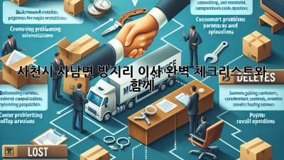 사천시 사남면 방지리 이사, 완벽 체크리스트와 함께!