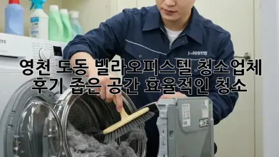 영천 도동 빌라/오피스텔 청소업체 후기: 좁은 공간, 효율적인 청소?
